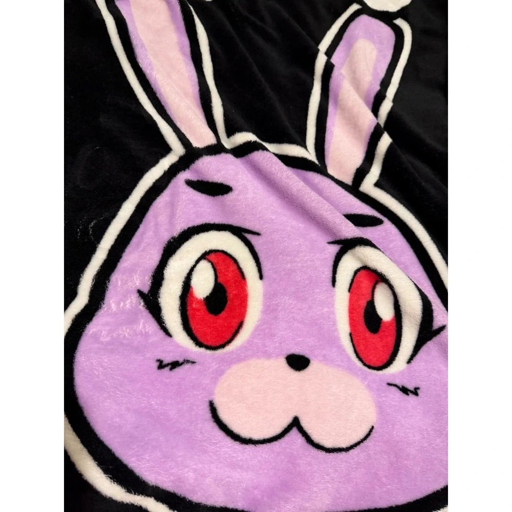 Five Nights at Freddys Pizza Fleece Throw Blanket Bonnie Foxy Chica Freddy FNAF